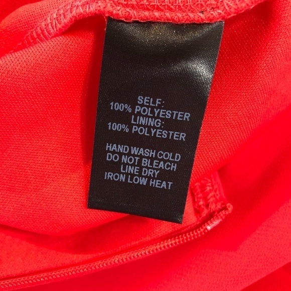 Lulu’s bright red chiffon lace-up back fit and flare mini dress S - Picture 11 of 11